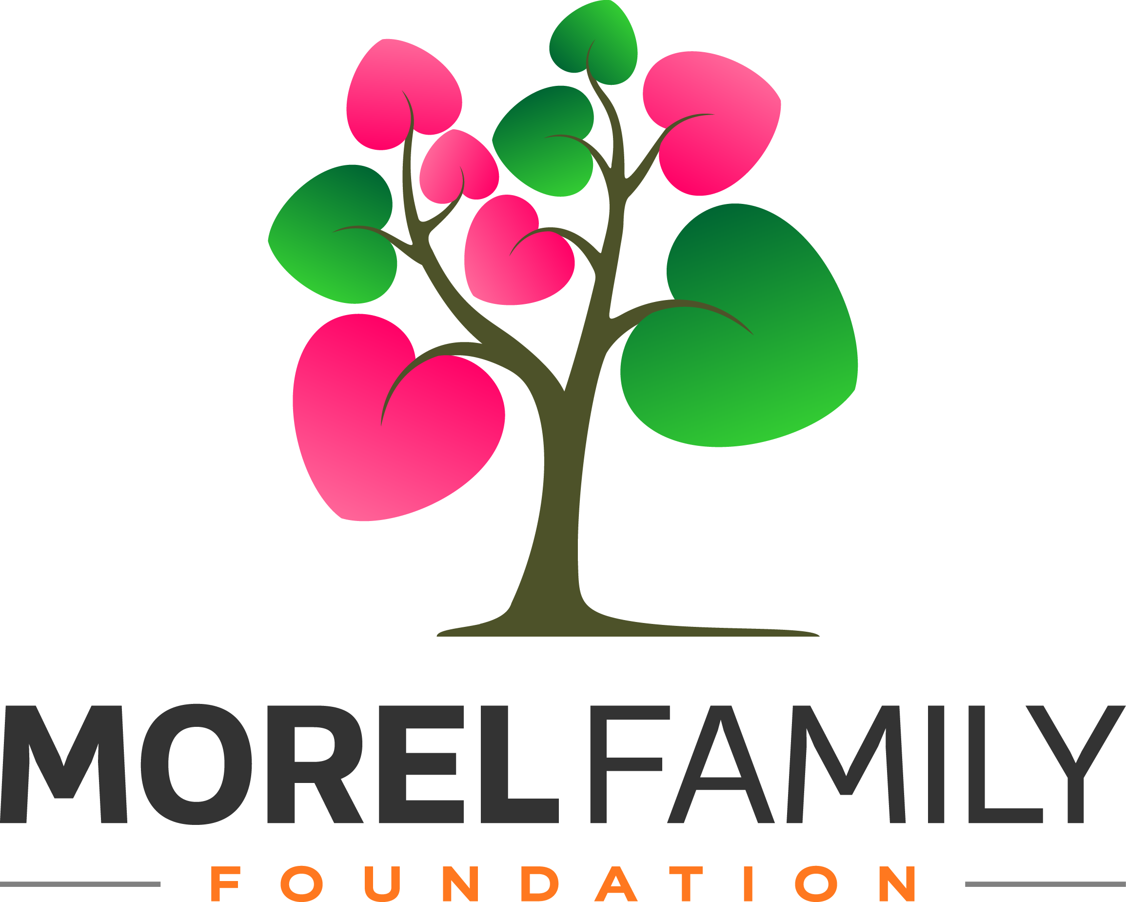 Logo de la Fondation de la famille Morel avec un arbre