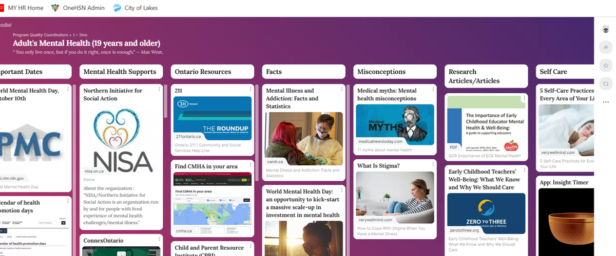 Ressources pour les enseignants - Padlets