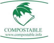 Un symbole des sacs certifiés compostables.